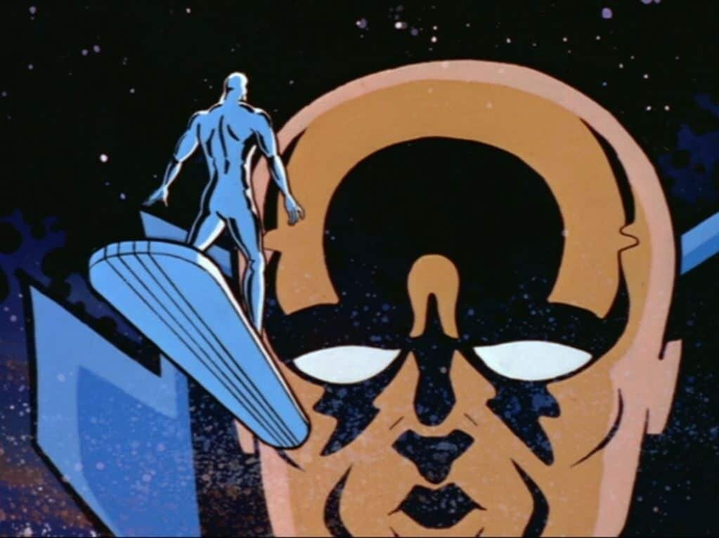 Paul Essiembre voice of Silver Surfer, Colin Fox voice of the Watcher - Silver Surfer Season 1, Episode 3 - Photo Credit: Marvel Entertainment/The Walt Disney Company