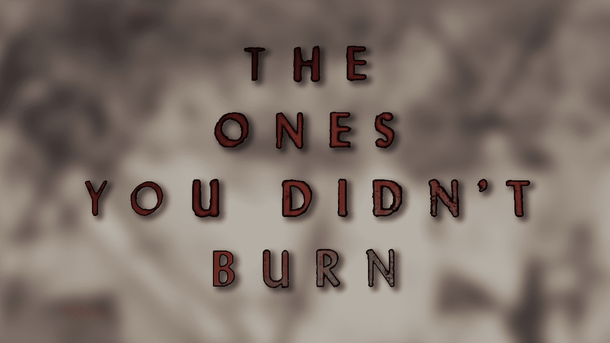 The Ones You Didn't Burn