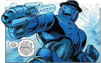 8 Best Evil Snowmen in Fiction: Blue Snowman in DC Comics