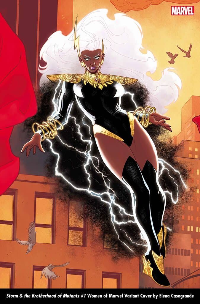 STORM & THE BROTHERHOOD OF MUTANTS #1 WOMEN OF MARVEL VARIANT COVER BY ELENA CASAGRANDE 