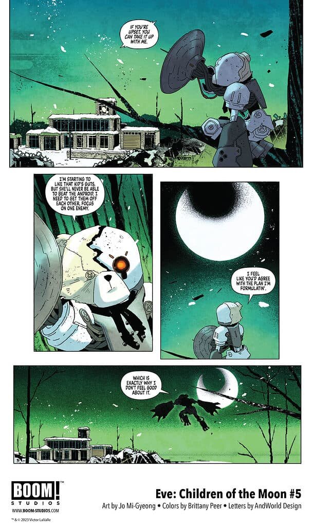 Eve: Children of the Moon #5, Page 4, Art by Jo Mi-Gyeong, Colors by Brittany Peer, Letters by AndWorld Design